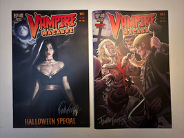 Vampire Macabre Halloween #1A &amp; Nosferatu Spec. #1A Lot Signed By Frank Forte - £14.93 GBP