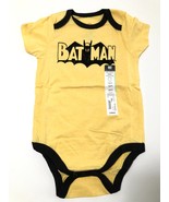 DC Comincs Boys Yellow Vintage Batman Short Sleeve Bodysuit Size NWT Siz... - £9.40 GBP