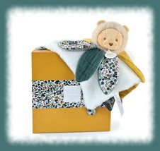 Bohemian DouDou Et Compagnie Paris Lion Security Blanket Lovey Baby Toy New NWTs - £34.55 GBP