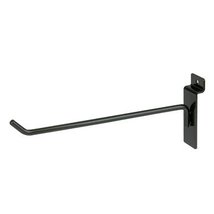 Only Garment Racks Commercial Deluxe Slatwall Hook, 8&quot;, Black (Pack of 12) - £13.86 GBP