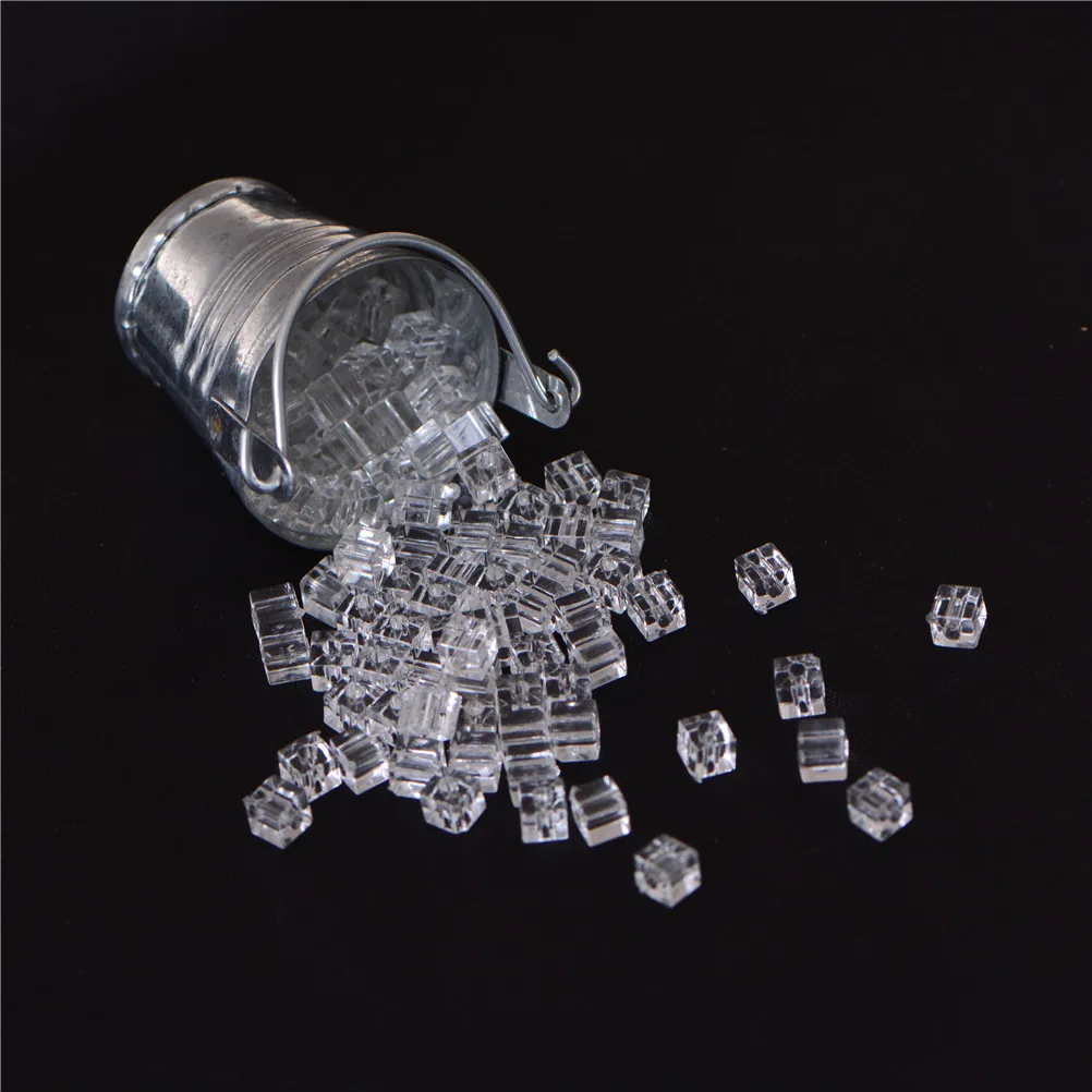 Dollhouse Miniature Ice Cube Bucket 1 bag Ice or 1 Bucket  Fairy Home Kitchen - £7.07 GBP+