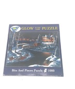 BRAND NEW - Bits &amp; Pieces Over the River Glow In The Dark 1000 Piece Puz... - $371.09 MXN