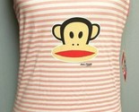 Womens Paul Frank Pink Stripe Tank Top Monkey Rare Size Medium NEW Free ... - $14.25