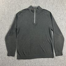 Tommy Bahama 1/4 Zip Pullover Mens Large Gray Sweater Island Zone Adults - $547.24 MXN
