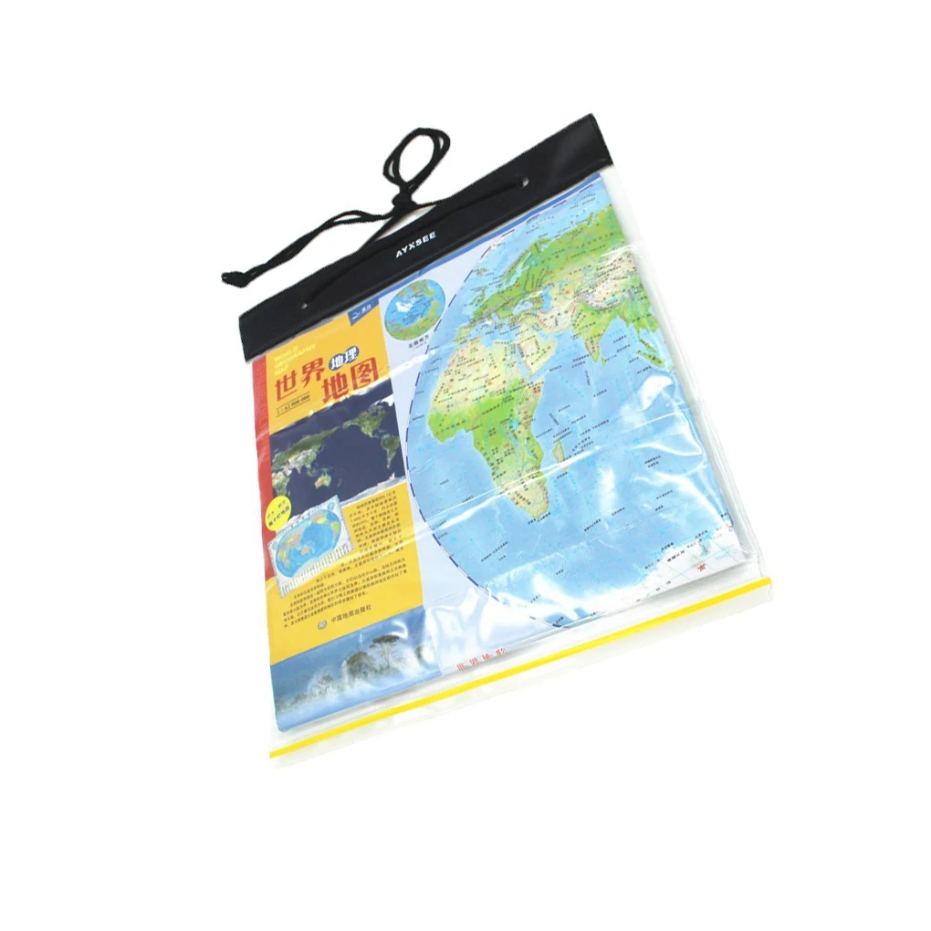Map Case Clear Waterproof PVC Document Stationery Holder Cover Portable Outdoor - £4.77 GBP