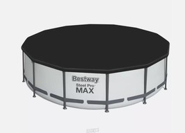 Bestway 14&#39; x 42&quot; Steel Pro MAX Swimming Pool COVER ONLY Black - $56.99