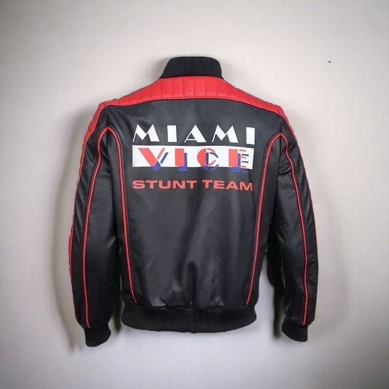 The Fall Guy Ryan Gosling Miami Vice Stuntman Colt Bomber Leather Jacket