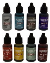Earth Tones Alcohol Inks - 8 Piece Set Tim Holtz by Ranger - $48.50