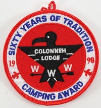 Vintage 1998 Colonneh 60th WWW OA Camping Award Boy Scouts America BSA Patch - £9.34 GBP