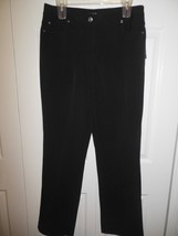 Ladies Rafaella Black Stretch Jeans 8 Relaxed Fit - $19.99