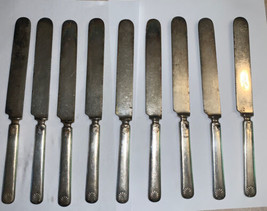 Vintage Rogers &amp; Hamilton Silverplated Butter Knives Set of 9 - $24.74