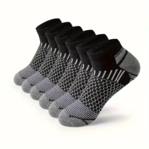 6 Prs Unisex Low-Cut Black Sports Socks For All Seasons - New - £13.52 GBP