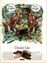 1981 Dexter Lites Loafers Shoes Vintage Print Ad Pool Table Hall Beer Wa... - $10.97