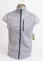 Izod Golf Silver Nickel Zip Front Sleeveless Golf Vest Men&#39;s Small S NWT - £46.40 GBP