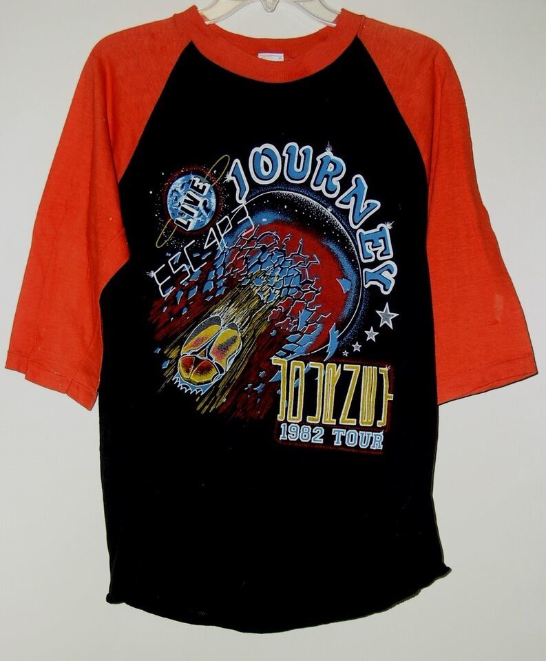 Journey Rose Bowl Jam Concert Raglan Jersey Shirt 1982 Triumph BOC Single Stitch - $399.99