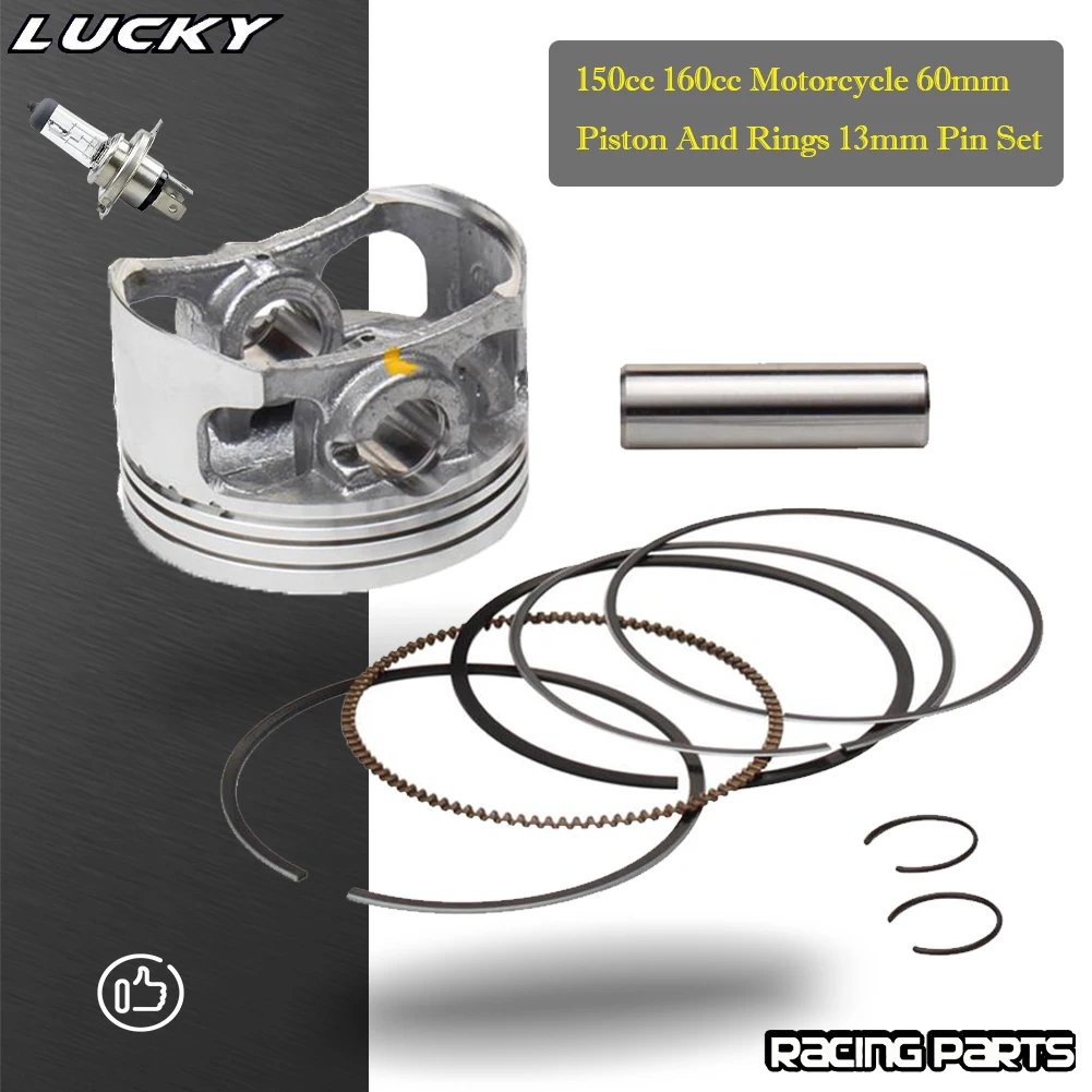 Motorcycle 60mm Piston Ring 1m Pin Kit  YinXiang YX 150 160 CC Horizontal Engine - $619.63