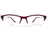 ALFRED SUNG Brille Rahmen AS5039 BURG CEN Rechteckig Halbe Felge 53-17-140 - $55.57