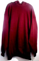 Port &amp; Company Tall Fleece Maroon Pullover Hooded Sweatshirt Size 4XLT NWOT - $31.95