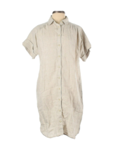 NWT J.Crew Relaxed-fit Short-sleeve Flax Baird McNutt Irish Linen Shirtdress XS - £65.54 GBP