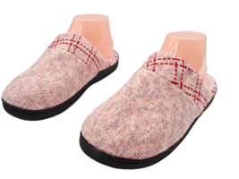 NEW Womens Pink Knitted Winter Warm Plush Lined Slippers Size 7-8 Homitem NIP - £11.43 GBP