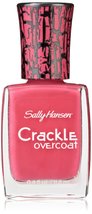 Sally Hansen Crackle Overcoat Nail Polish, Fuchsia Shock, 0.4 Fluid Ounce - $7.89