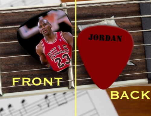 Primary image for Set of 3 Chicago Bulls Michael Jordan premium Promo Guitar Pick Pic