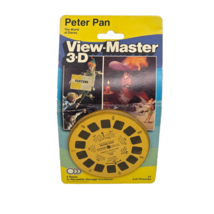 VINTAGE 1988 VIEW MASTER 3D REELS DISNEY PETER PAN NEW ON CARD SEALED - $14.25