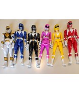 6 Power Rangers Mighty Morphin 12-inch Action Figures 2021 Hasbro  - $59.39