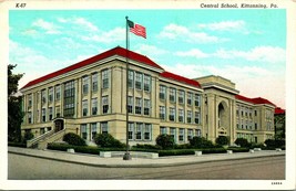 Vtg Postcard Kittaning Pennsylvania Central School Armstrong County c1920&#39;s - £4.70 GBP