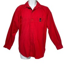 Vintage gitano red long sleeve button up shirt Size M - £22.45 GBP