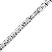 7.25&quot; Round Cut D/VVS1 Diamond Tennis Bracelet 14k White Gold Over 7 Ct Ladies - £159.09 GBP