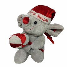 Dan Dee Christmas Chris-Mouse Holding Candy Stuffed Animal 2009 10&quot; - £16.34 GBP