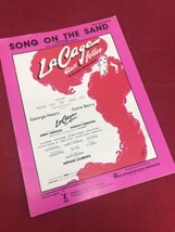 Song on the Sand La Cage Aux Folles Sheet Music 1983 - £6.97 GBP