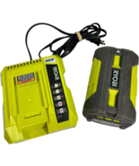 Ryobi OP401 - 40V Li-Ion Rapid Charger &amp; Original OP40301 3.0Ah Battery ... - $37.05
