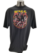 KISS Classic Black Starchild Demon Spaceman &amp; Catman T-Shirt 2XLT - £21.85 GBP