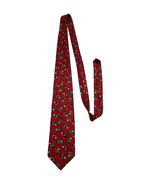 Vintage Cape Cod Neckwear Silk Christmas Tie Golfing Santa Red Holiday N... - $16.20