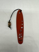 Wood Cutout Bookmarks Island Chain with &quot;Maui&quot; Written on it  7&quot;X1&quot; With Tassel - £7.87 GBP