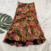 Sarah Arizona Womens Vintage Y2k Reversible Slip Skirt Size XL Pink Red Floral - $32.66