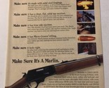 1996 Marlin Deer Rifle Vintage Print Ad Advertisement pa15 - £5.53 GBP