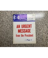 B and O Magazine June 1958 URGENT PRESIDENT MESSAGE B &amp; O Railroad Vinta... - $19.78