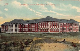 Macon Ga~Georgia Academy For The BLIND~1910 S H Kress Company Postcard - £6.69 GBP