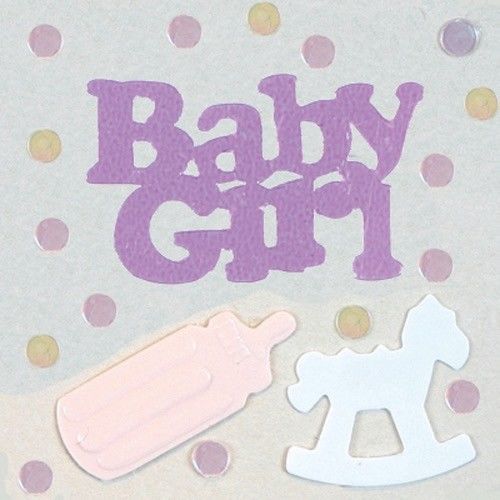 Confetti MultiShape Baby Shower Girl Mix - $1.81 per 1/2 oz. FREE SHIP - $3.95 - $28.70