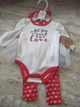 All You Need Is Love Size 3 Month Baby Outfit - £17.05 GBP