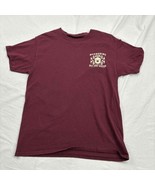 Unisex T-Shirt Burgundy Short Sleeve Moonshine Great Smokey Mounts S - £11.73 GBP
