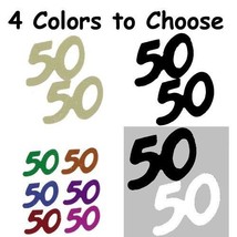 Confetti Number 50 - 4 Colors to Choose - 14 gms bag FREE SHIPPING - £3.09 GBP+