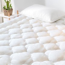 GRT Bamboo Cooling Mattress Pad Cover King Size, Extra Thick Quilted Fitted - £47.95 GBP