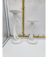 Resin White   Antler Pillar Candle Holder Centerpiece Mantle Rustic Wood... - €15,63 EUR