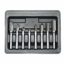 Carbide Burr Set 8Pcs With 1/4&#39;&#39;Shank Double Cut Solid Power Tools Tungs... - $67.99