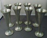 Vintage Banka Tin EFTE Set of Eight Trumpet Shaped Cordials  - $59.40
