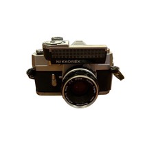 Vintage 1963 Nikon Nikkorex F Nippon Kogaku 35mm SLR Film Camera w/Nikko... - £117.54 GBP